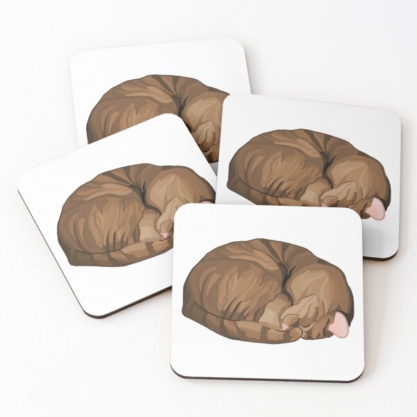 Item preview, Sleeping Curled Brown Tabby Cat designed and sold by Deborah Camp.