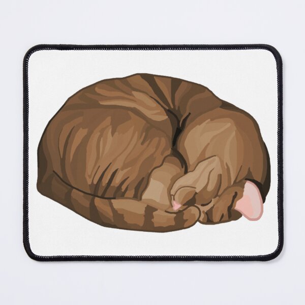 Item preview, Sleeping Curled Brown Tabby Cat designed and sold by Deborah Camp.