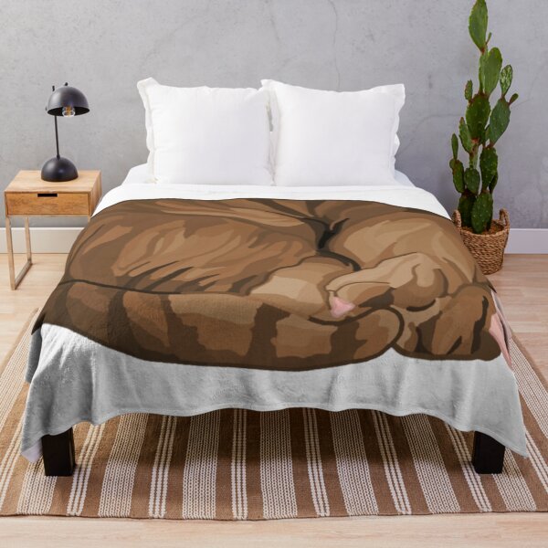 Item preview, Sleeping Curled Brown Tabby Cat designed and sold by Deborah Camp.