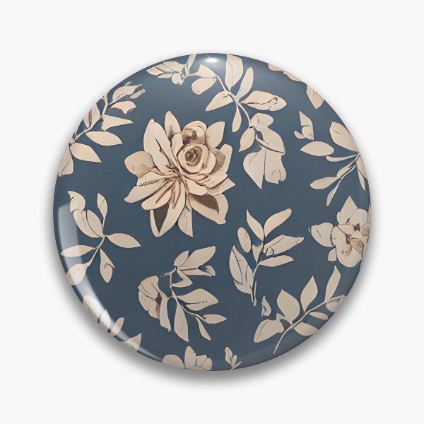 Item preview, "The Juliet"A classic Tan flowered Blue floral design designed and sold by EHdesignco.