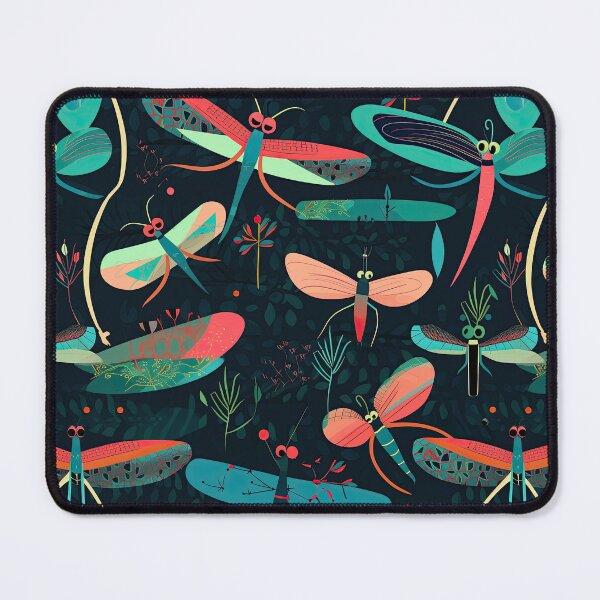 Item preview, Fly into Style: Discover Our Stunning Dragonfly Pattern Collection for Apparel and Homeware designed and sold by ThePurpleMelon.