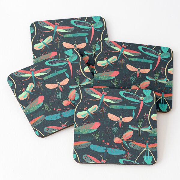 Item preview, Fly into Style: Discover Our Stunning Dragonfly Pattern Collection for Apparel and Homeware designed and sold by ThePurpleMelon.