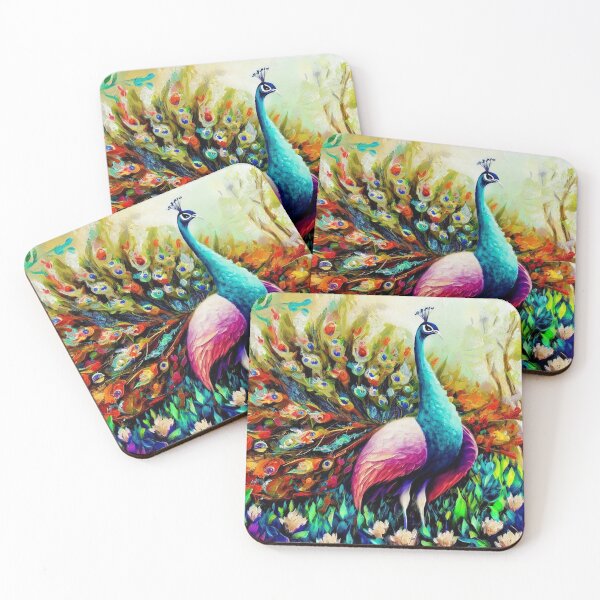Item preview, Majestic Peacock Artificial Intelligence Generated Art designed and sold by DeevaValli.
