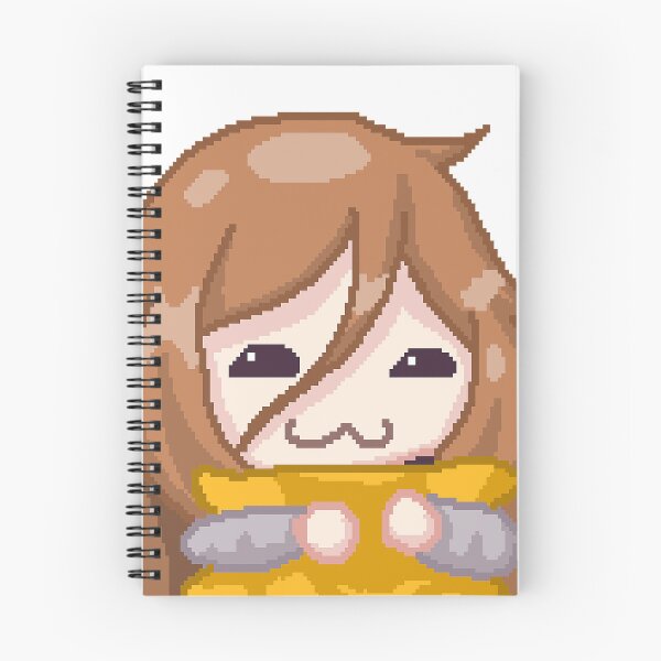 Item preview, PillowG1rl Emote with an orange pillow designed and sold by InspiringInk.