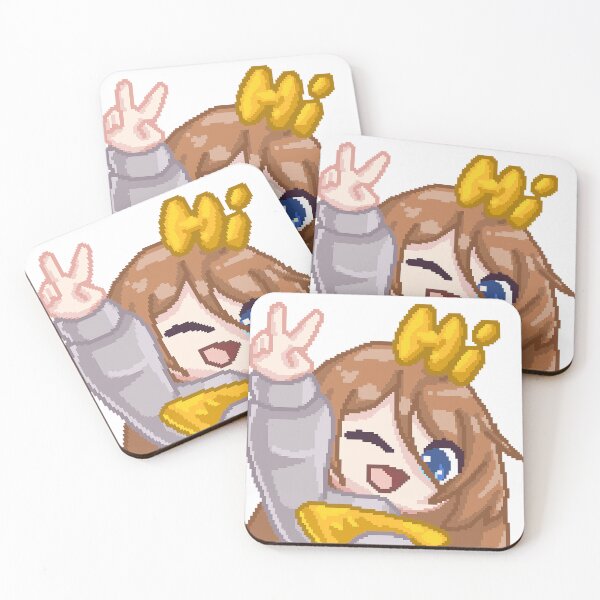 Item preview, PillowG1rl emote with hi and peace sign designed and sold by InspiringInk.