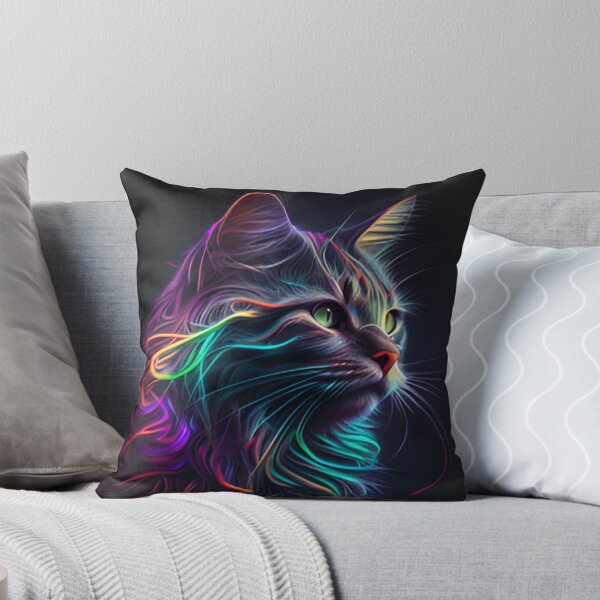 Item preview, Neon cat designed and sold by Alifoxs.