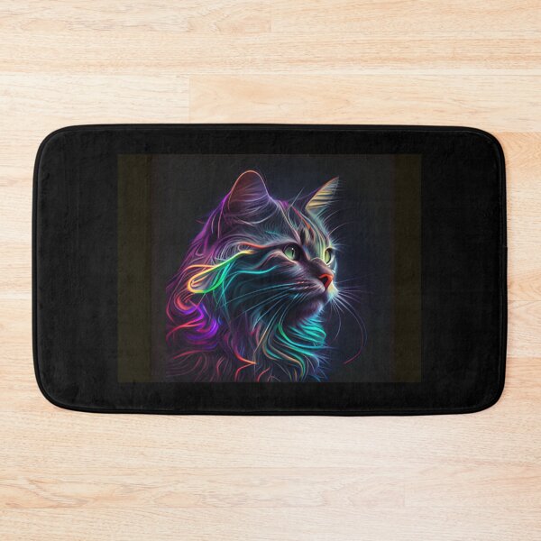 Item preview, Neon cat designed and sold by Alifoxs.