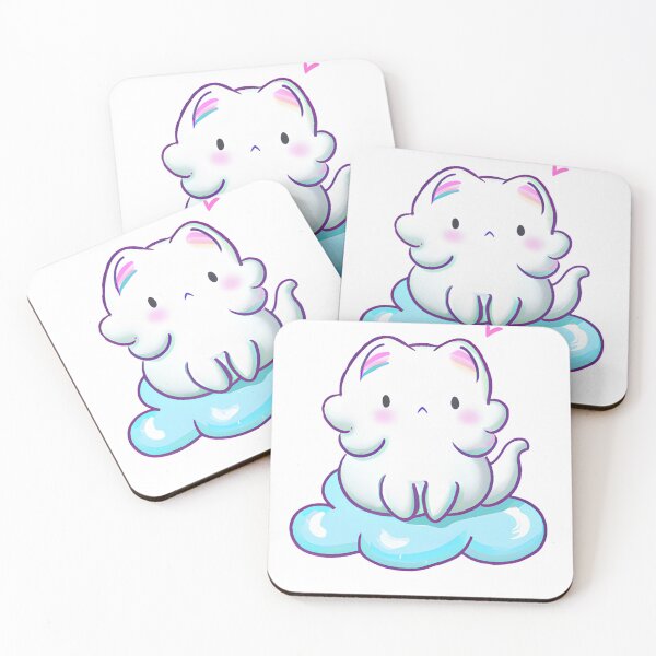 Item preview, Kawaii Cloud Kitty: A Cute and Playful Design designed and sold by NathalieRached.