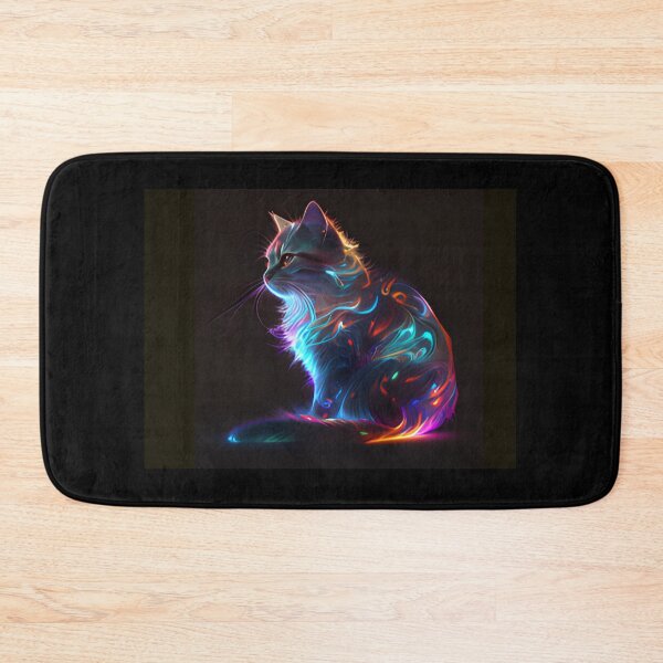 Item preview, Neon cat designed and sold by Alifoxs.