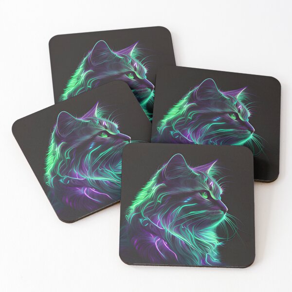 Item preview, Neon cat designed and sold by Alifoxs.