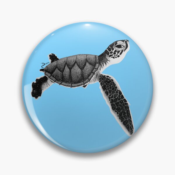 Item preview, Baby Sea Turtle in Charcoal designed and sold by Dulcimer17.