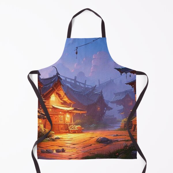 Item preview, Epic village at night designed and sold by hedoniism-shop.