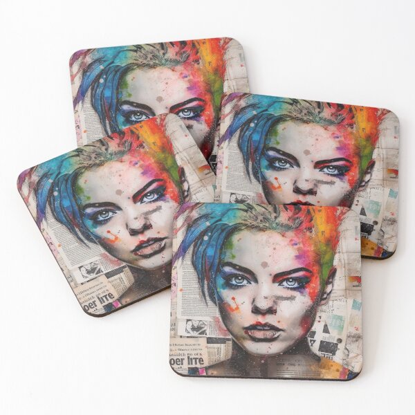 Item preview, Punk Rock Girl Collage designed and sold by paulosully.
