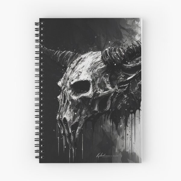 Item preview, Evil Bull skull, dripping Ink Drawing designed and sold by ArtificialEye.