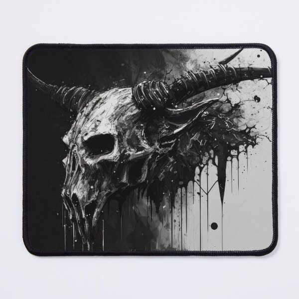 Item preview, Evil Bull skull, dripping Ink Drawing designed and sold by ArtificialEye.