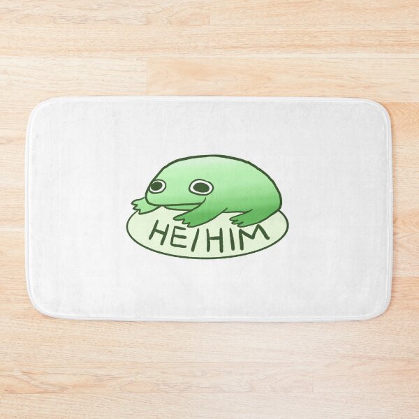 Item preview, SHE/HER FROG | Pronoun Tag, Pronoun Sticker, Pronouns, Frog Stickers designed and sold by iristocat.