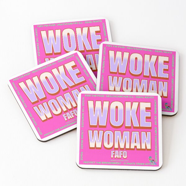 Item preview, PMD00678 Progressive Movement Designs Woke Woman FAFO shows you understand what woke means support progressive policy goals for progressive Democrats Independents and Bernie Sanders supporters designed and sold by ProgressiveLeft.