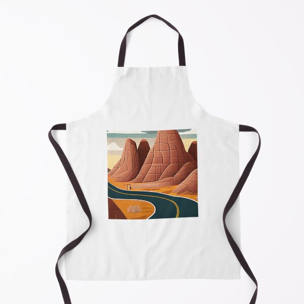 Artikelvorschau, Badlands National Park Scandinavian Folk Art Style entworfen und verkauft von PikoApparel.