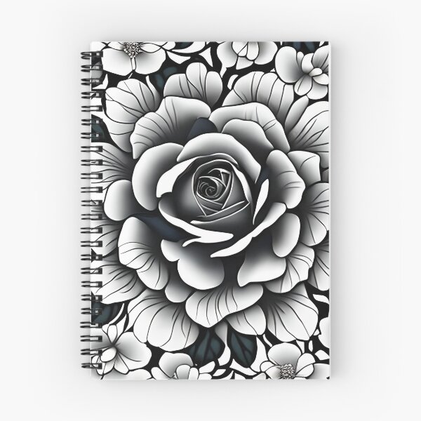 Aperçu de l'œuvre Simplicité en monochrome : la rose noire et blanche créée et vendue par Rui Fernandes.