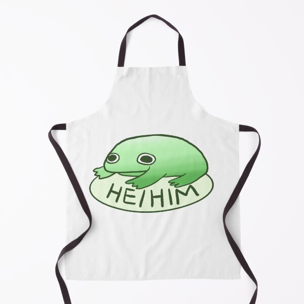 Item preview, HE/HIM FROG | Pronoun Tag, Pronoun Sticker, Frog Stickers designed and sold by iristocat.
