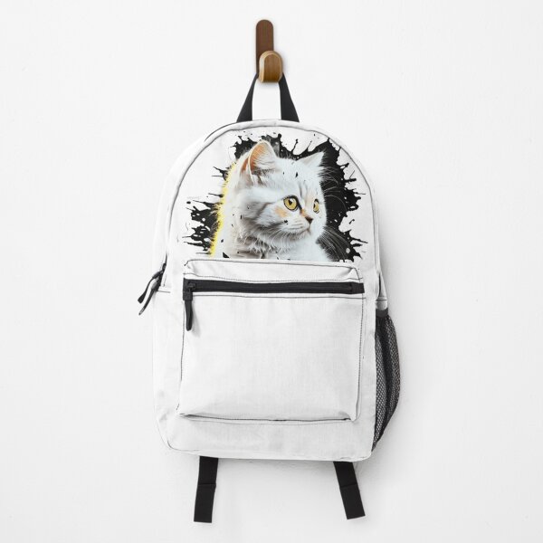 Item preview, white cat designed and sold by JohnYabeta.