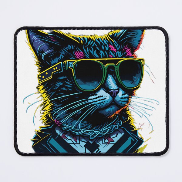 Item preview, Graffiti Cat Wearing Sunglasses designed and sold by ArtsyWishesShop.