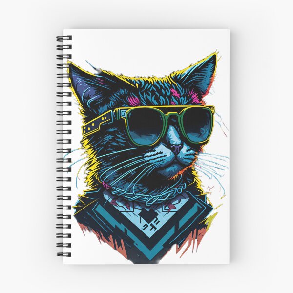 Item preview, Graffiti Cat Wearing Sunglasses designed and sold by ArtsyWishesShop.