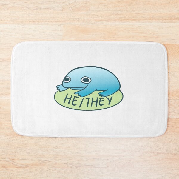 Item preview, HE/THEY FROG | Pronoun Tag, Pronoun Sticker, Frog Stickers, Frog Pins designed and sold by iristocat.