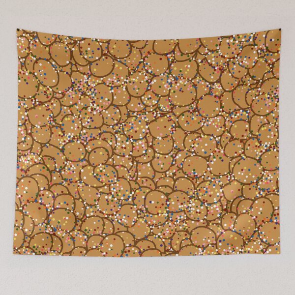 Item preview, Italian Struffoli Sprinkle Doughnut Pattern designed and sold by Deborah Camp.