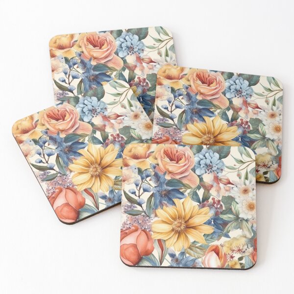 Item preview, Detailed Water Color Flower Pattern - 4 designed and sold by PixelPusherArt.
