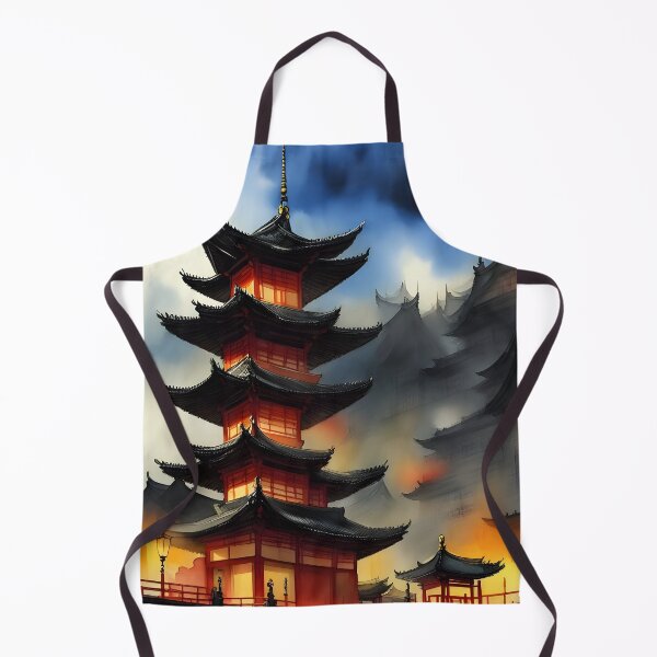 Item preview, Asia Fantasia Watercolor Building designed and sold by MudbloodStore.