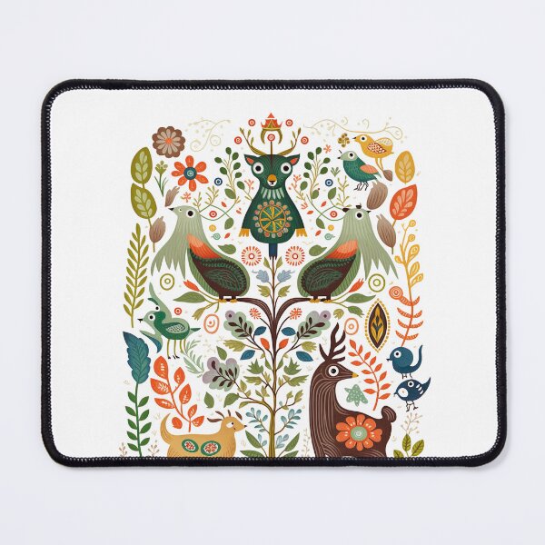 Item preview, Hygge Scandinavian Cottagecore Design of Animals and Flowers designed and sold by Kalligraphika.