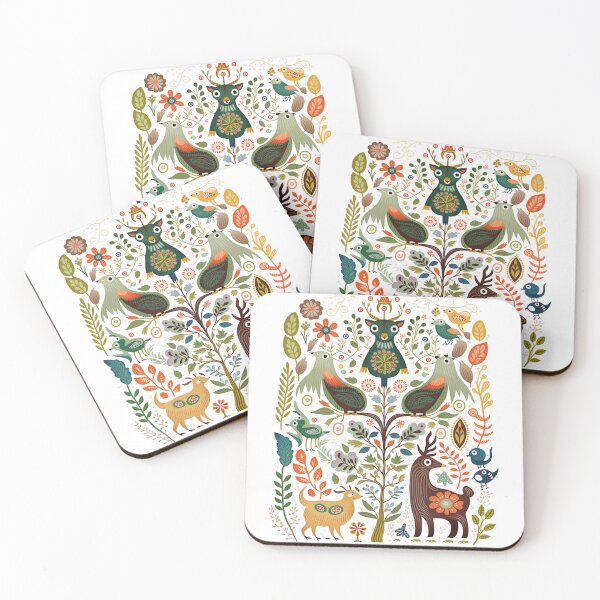 Item preview, Hygge Scandinavian Cottagecore Design of Animals and Flowers designed and sold by Kalligraphika.