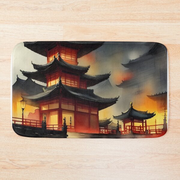 Item preview, Asia Fantasia Watercolor Building designed and sold by MudbloodStore.