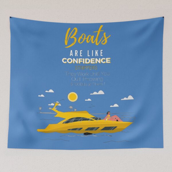 Item preview, Boats Are Like Strippers They Work Until You Quit Throwing Essential T-Shirt designed and sold by RichardStor.
