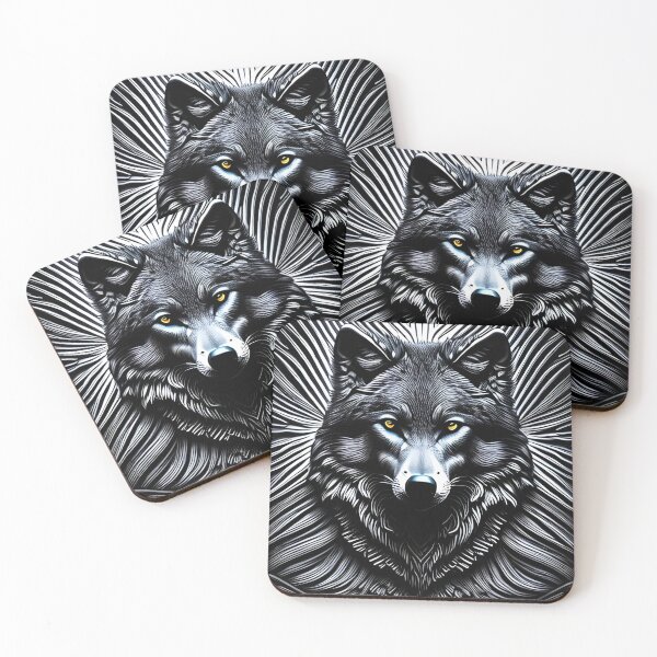 Item preview, Majestic Monochrome: The Black and White Wolf designed and sold by Rui Fernandes.