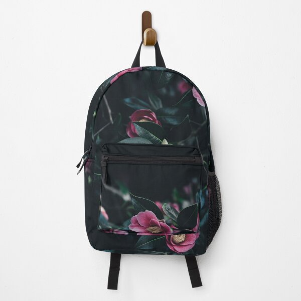Item preview, Small pink camellia flowers among dark green leaves designed and sold by Kashear.