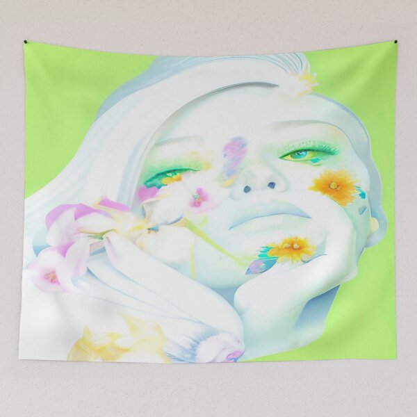Item preview, Female Relaxing in the Sun with Petals Falling from the Sky designed and sold by deniselynnimage.