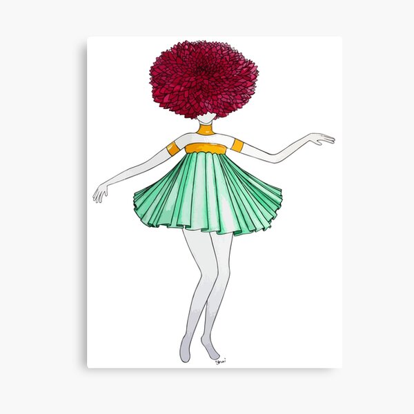 Flower Girl : Dahlia Canvas Print