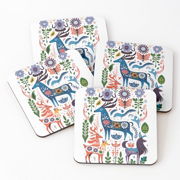 Item preview, Hygge Scandinavian Cottagecore Design of Fantasy Deer designed and sold by Kalligraphika.