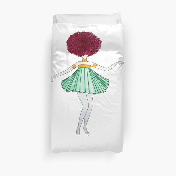 Flower Girl : Dahlia Duvet Cover