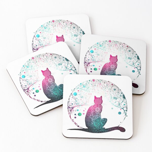 Item preview, Mandala Cat, finding Inner Peace through Meditation.  Yoga Sticker, Namaste designed and sold by VisualVibesVV.