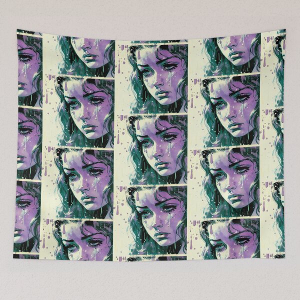 Item preview, Vintage Pulp Comic Sad Girl 3 designed and sold by heyhannaleah.