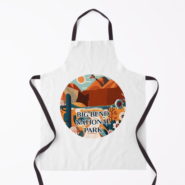 Item preview, Big Bend National Park Scandinavian Folk Art Style Circle designed and sold by PikoApparel.