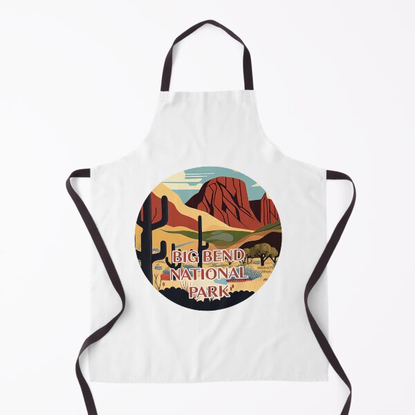 Item preview, Big Bend National Park Scandinavian Folk Art Style Circle designed and sold by PikoApparel.