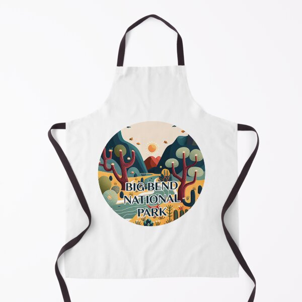 Item preview, Big Bend National Park Scandinavian Folk Art Style Circle designed and sold by PikoApparel.