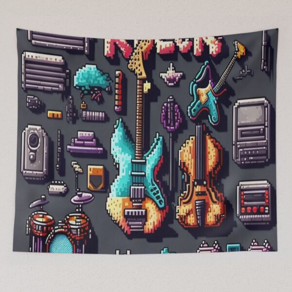 Item preview, Rock roll, pixel arte  designed and sold by Luhgoveiia.