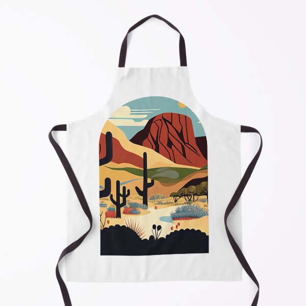 Item preview, Big Bend National Park Scandinavian Folk Art Style Arch designed and sold by PikoApparel.