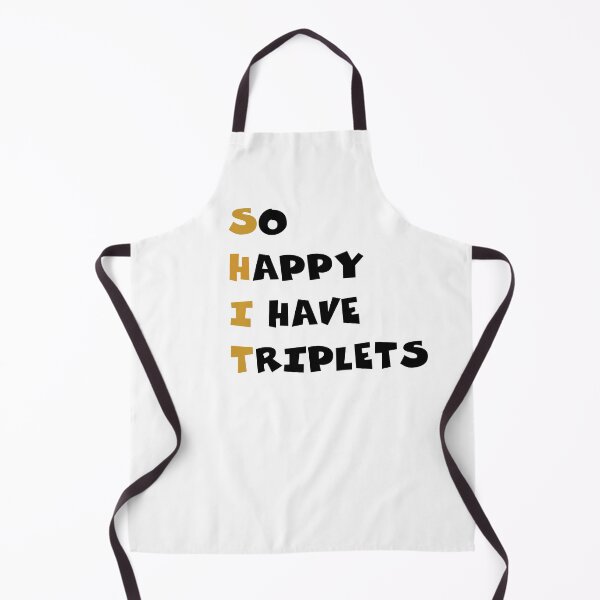 Item preview, This dad very loves his triplets for a great father's day present gift funny meme comedy humor designed and sold by Karisdesignss.