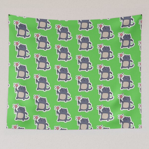 Item preview, black cat with roses designed and sold by dyart painting.